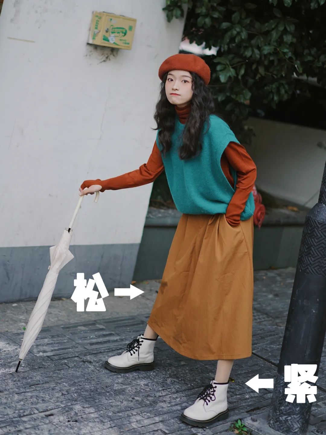 矮个子必备鞋最新款马丁靴,今年最火的中筒靴粗腿圆头马丁靴