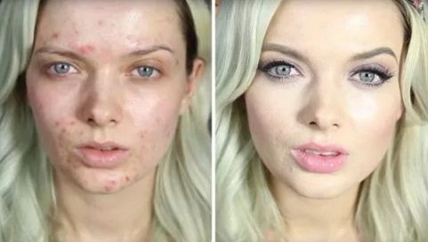 妆前妆后的bb霜对比,妆前美白bb霜