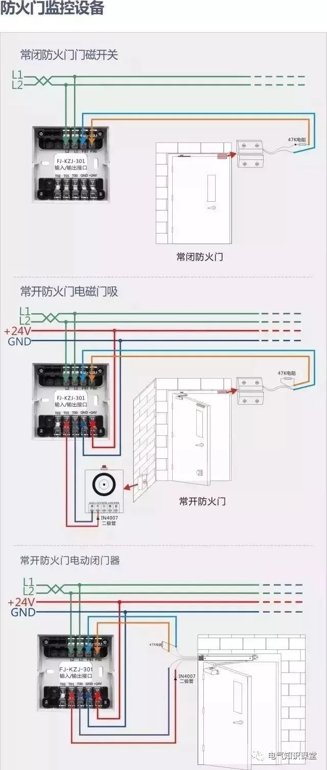 西门子消防报警设备接线图,消防报警系统真实接线图