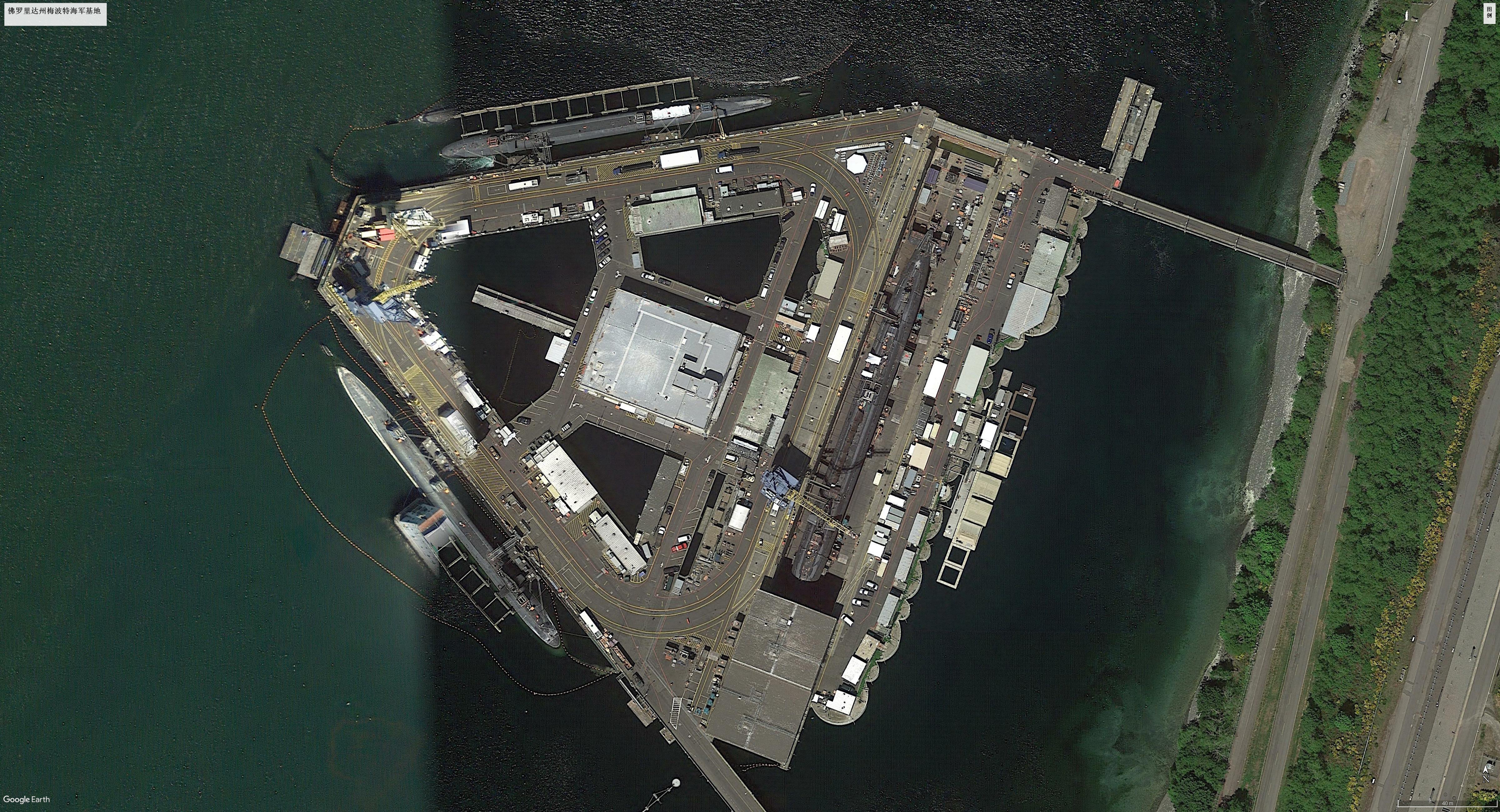 卫星地图观看美军海外军事基地,美军军事基地真实影像