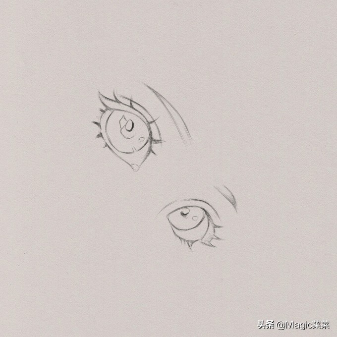 教你用铅笔手绘一双漂亮的动漫人物眼睛超详细步骤快来学习吧