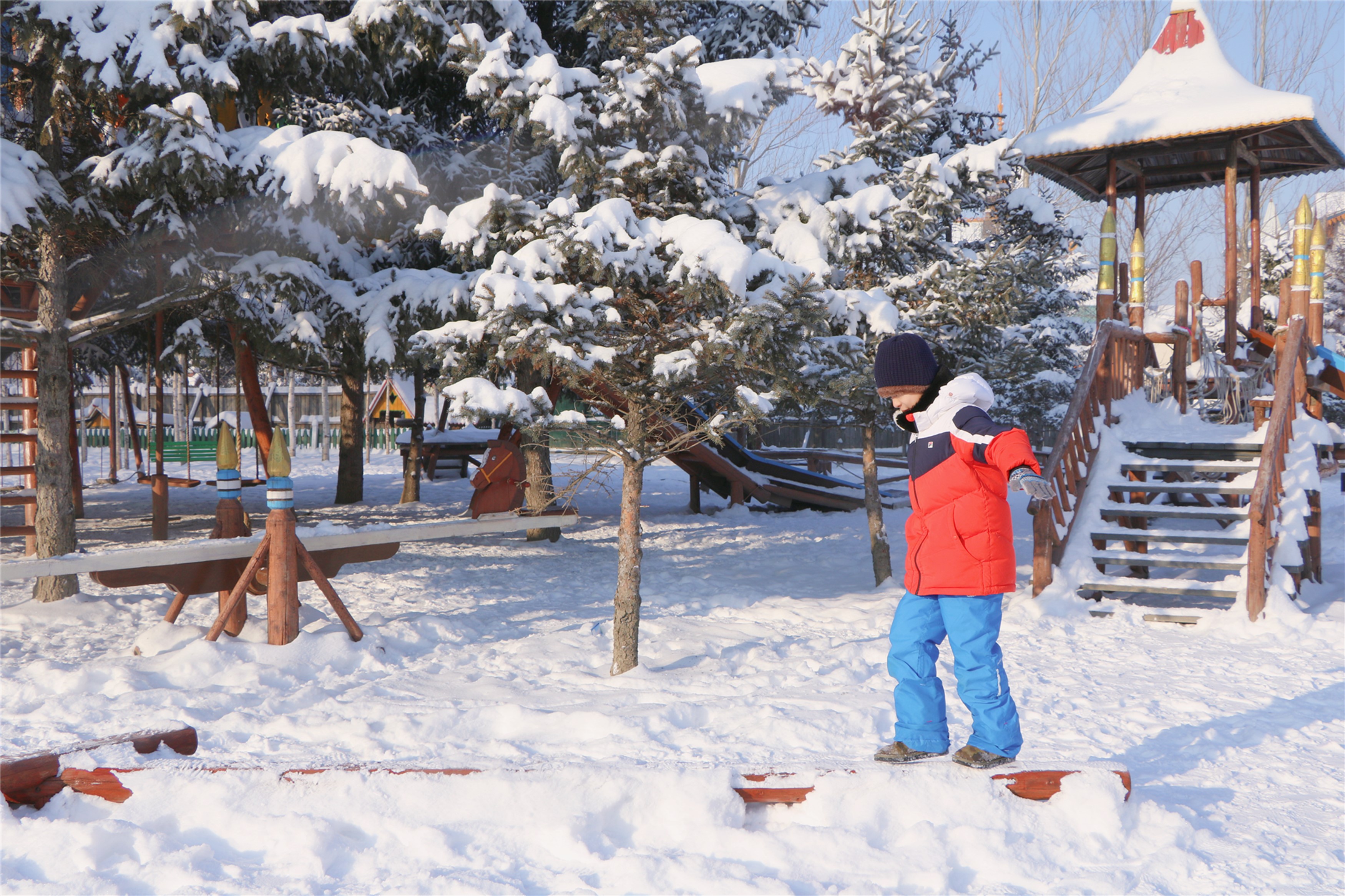 伏尔加庄园和俄罗斯风情小镇,伏尔加庄园浪漫的俄式冬季