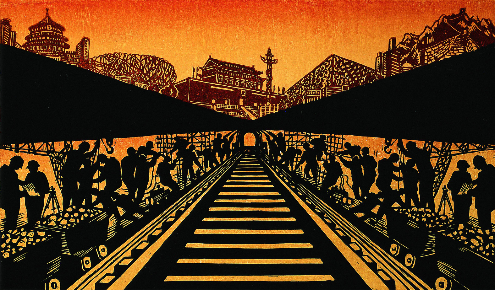 伟大征程绘画作品名称,伟大征程美术作品