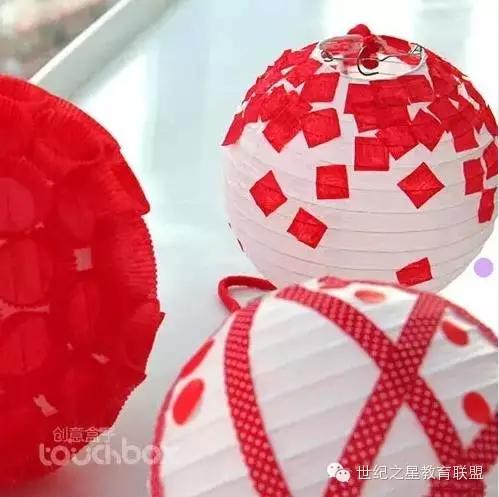 春节大红灯笼手工制作方法,用废旧材料做春节手工灯笼
