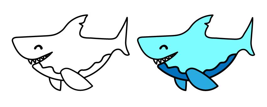 彩色的海底世界鱼简笔画图片大全,海底世界小鱼简笔画