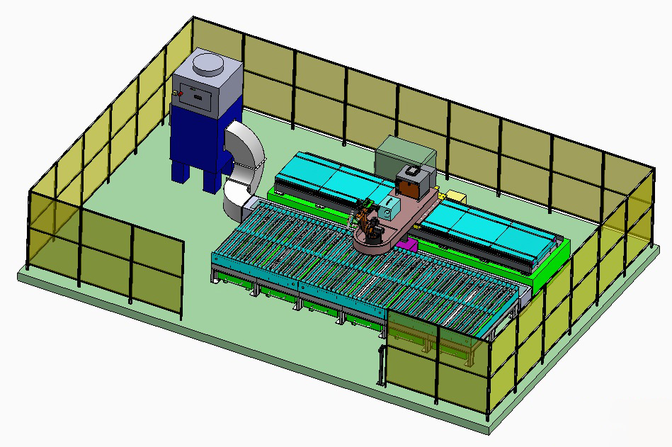 激光焊接切割机器人,激光焊接机器人自动扫描