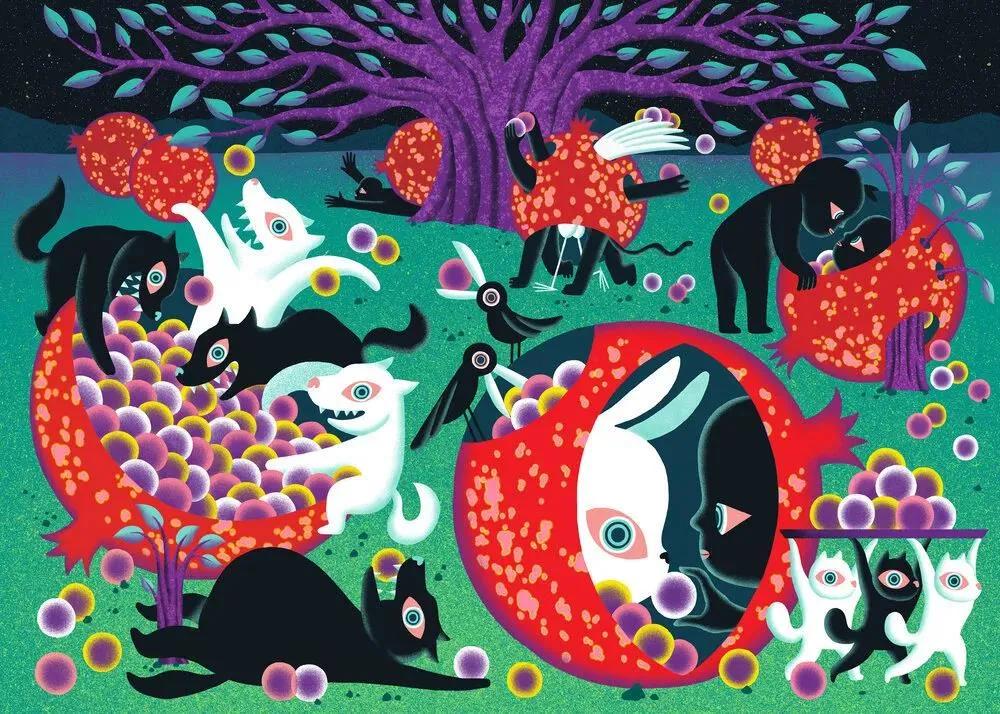 美国纽约视觉艺术学院插画,插画毕业展