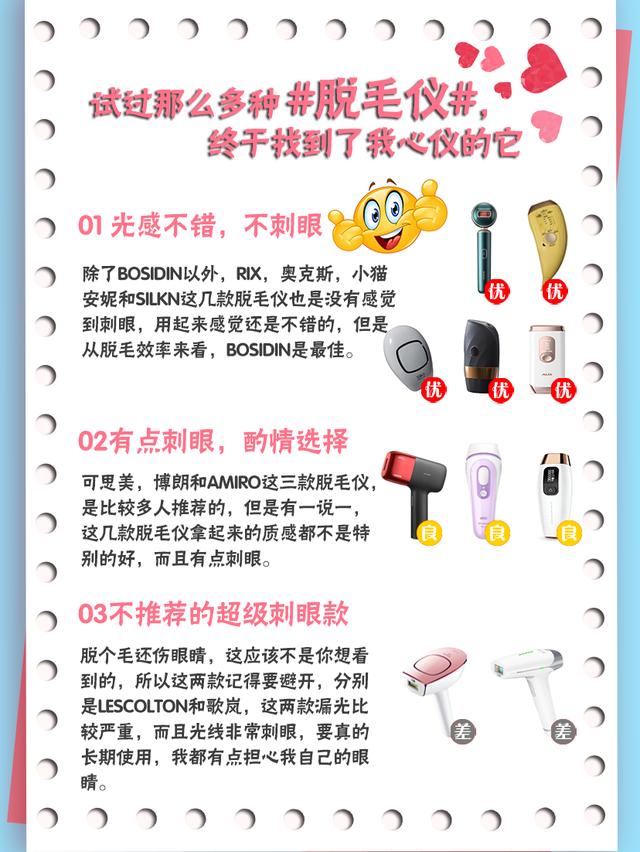 用过最好的脱毛仪分享,超有效好用的脱毛仪