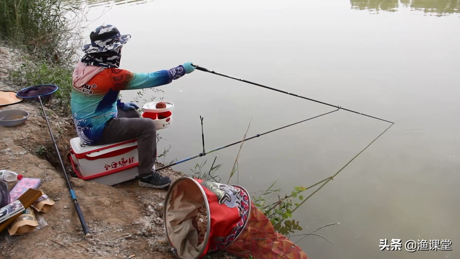 抛竿技巧新手入门台钓,台钓钓鱼基础技巧图解大全