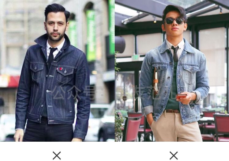 牛仔夹克怎么穿好看男生,牛仔夹克里边怎么搭配