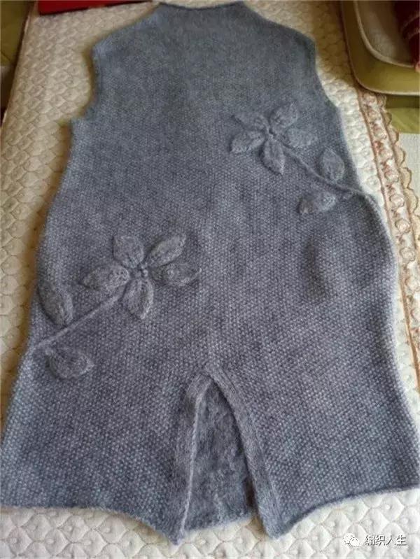 绞花领子棒针图解,棒针绞花背心教程