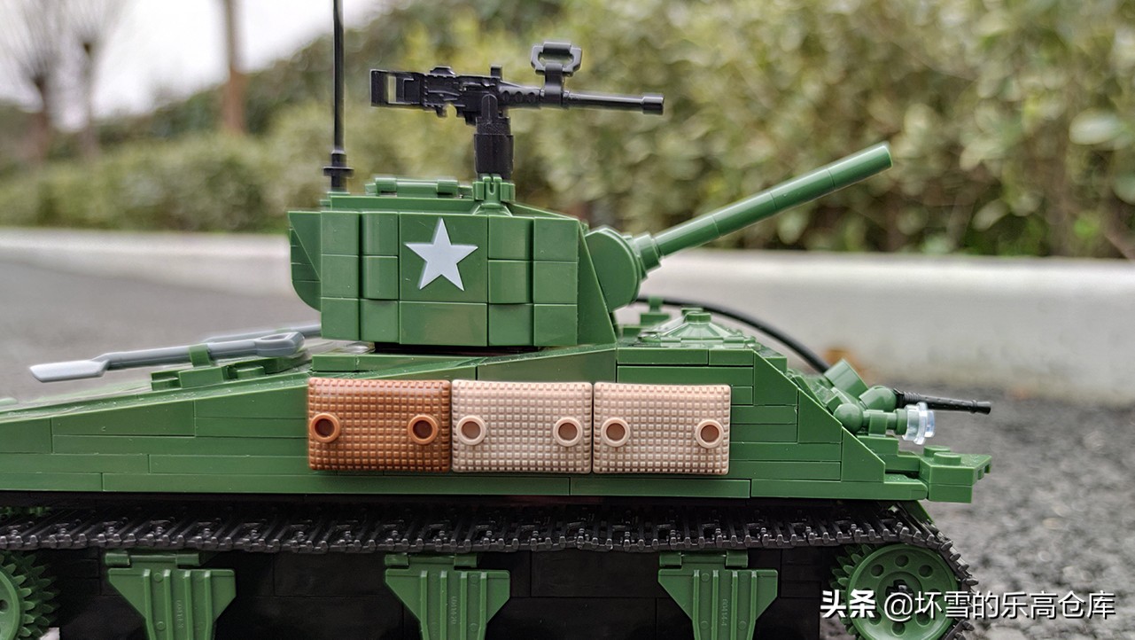 m2谢尔曼坦克,全冠积木谢尔曼坦克测评