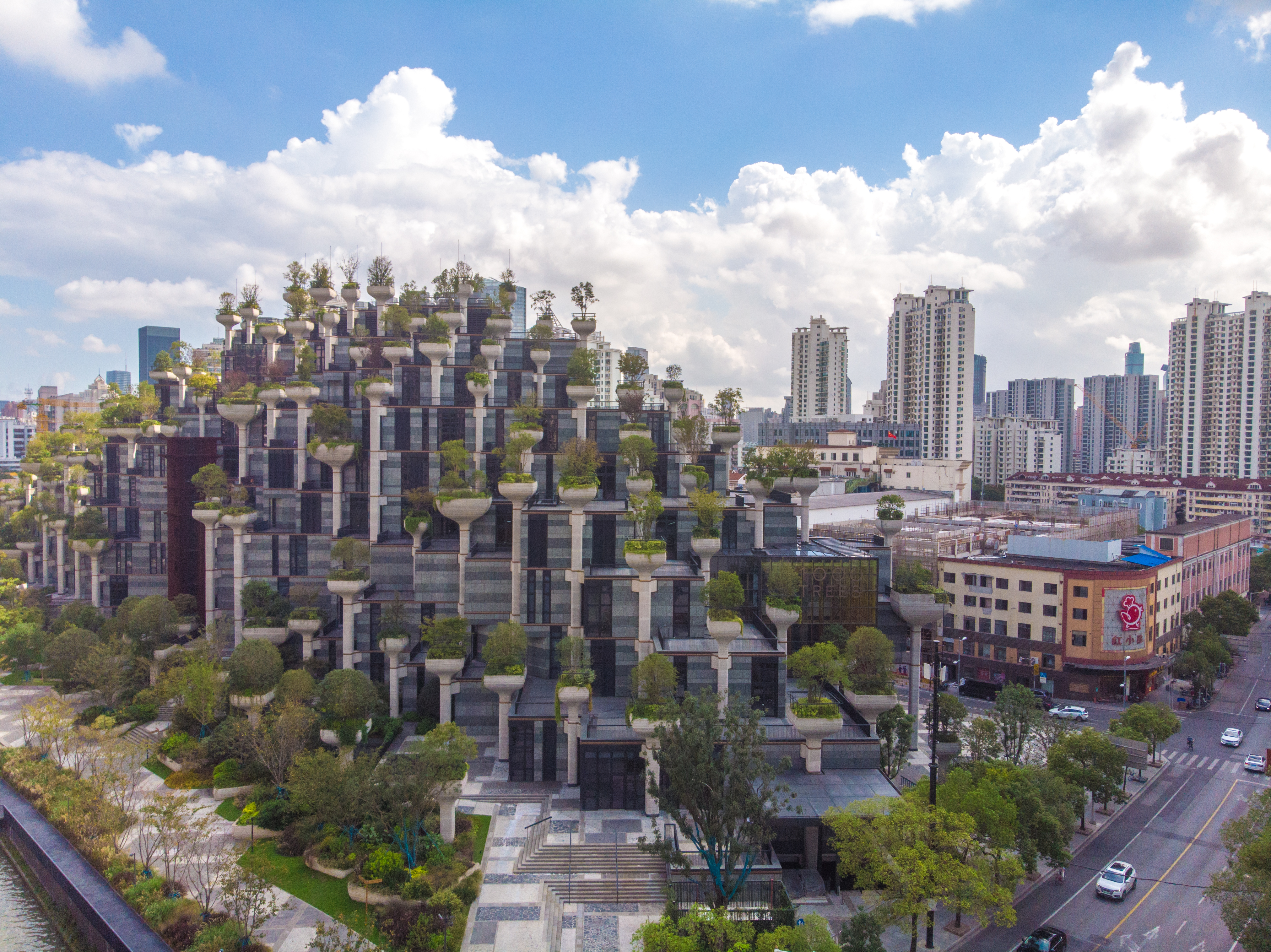 上海网红建筑天安千树,天安千树网红地址