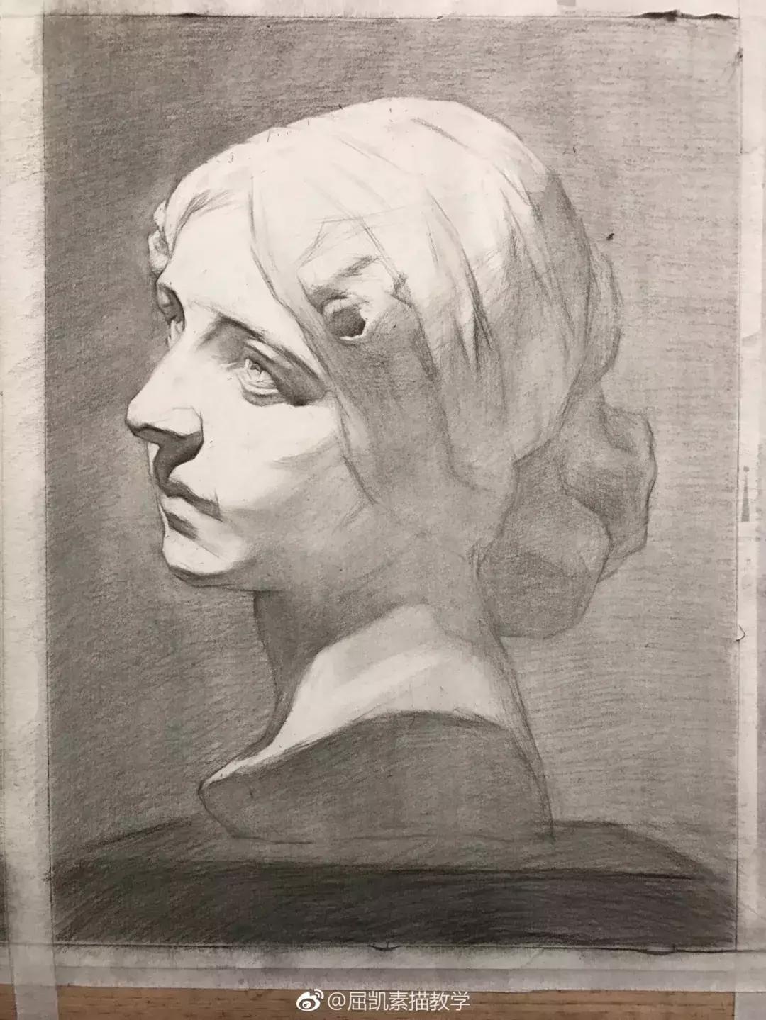 画素描不画脸,画素描总是画不深入