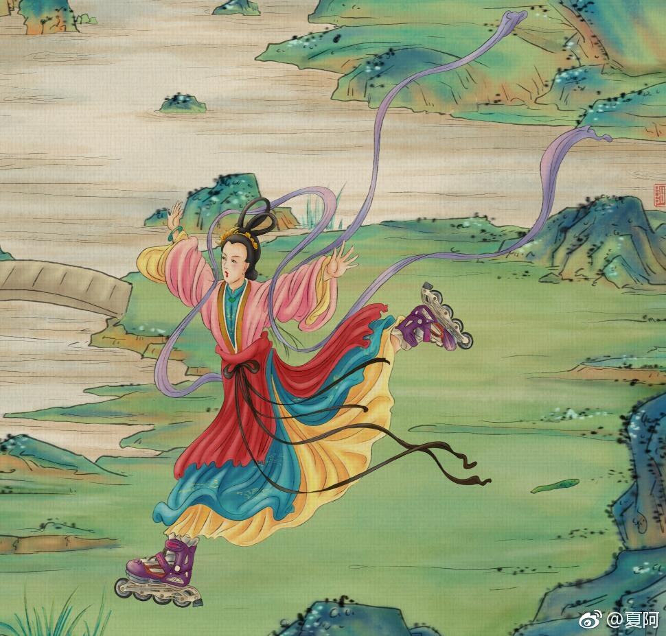 “*宫春**”画一画名气满天下,夏阿这么有趣的画家,你爱了吗?