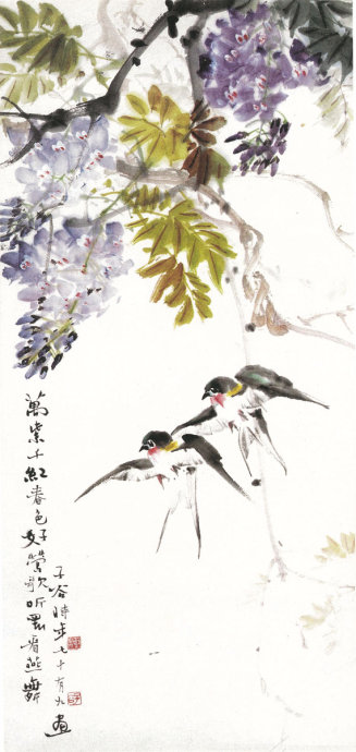 柳子谷花鸟作品大全,柳子谷花鸟精品图片