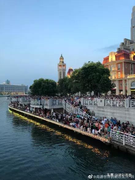 解放桥开启的精彩瞬间,天津解放桥开桥瞬间