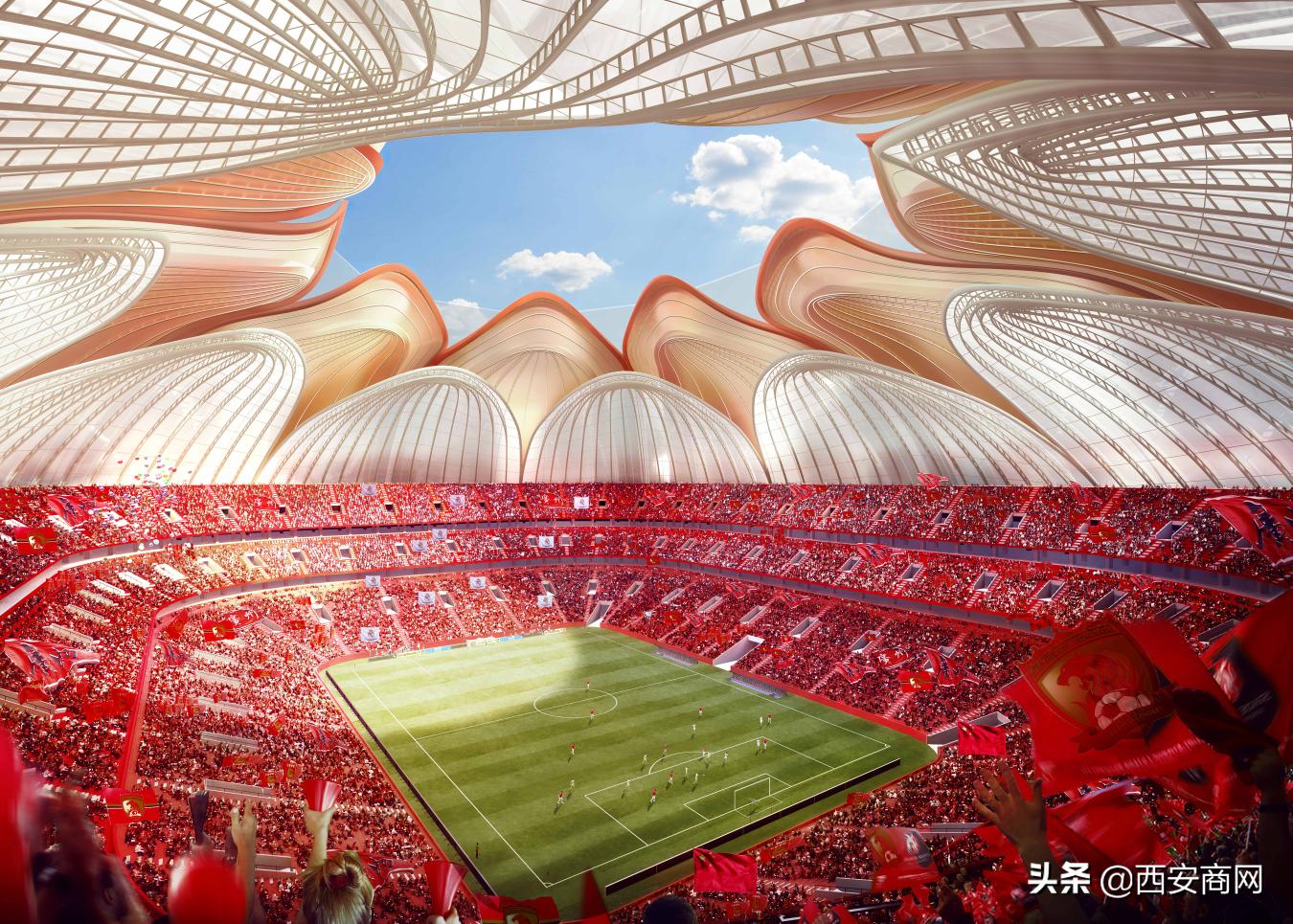 广州恒大足球场有什么新作品,广州恒大专业足球场造型