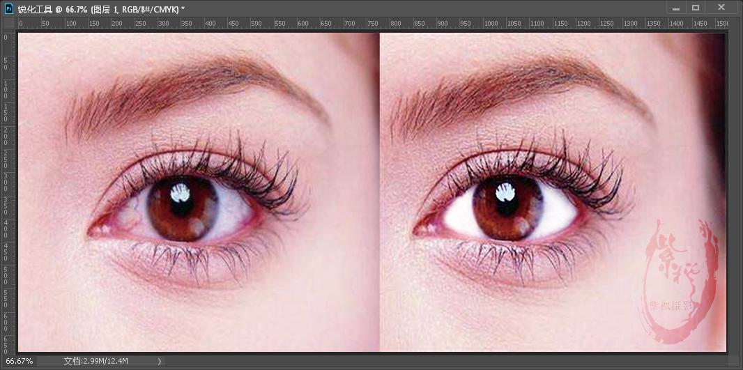 ps怎么去除眼部暗沉,ps修图如何清除眼睛血丝
