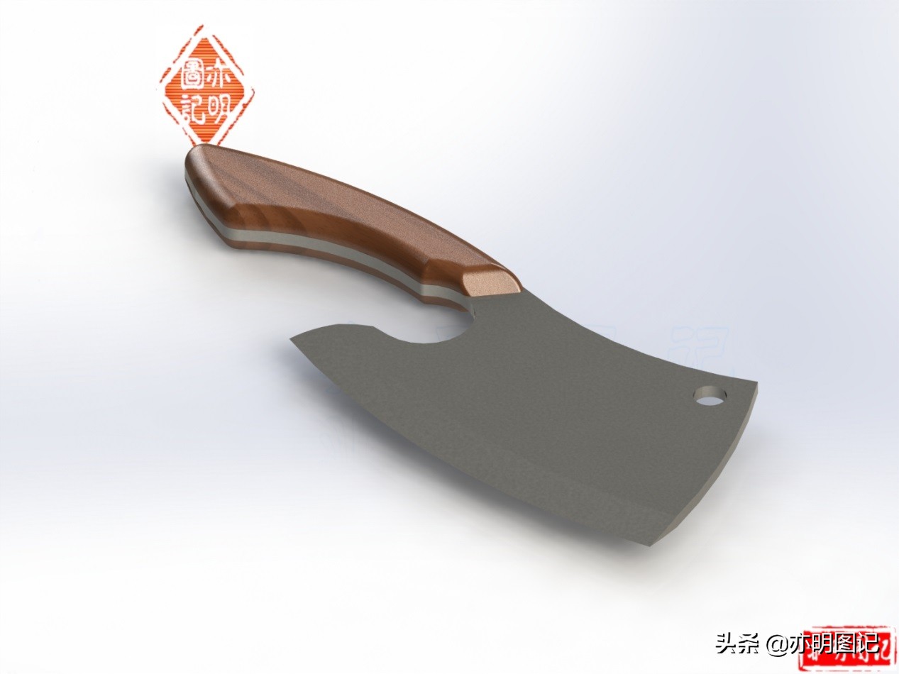 solidworks菜刀模型设计,solidworks菜刀手柄制作教程