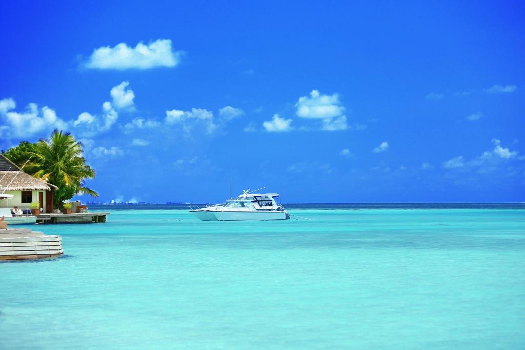 马尔代夫蓝色美人蕉岛海滩小屋,马尔代夫蓝色美人蕉岛