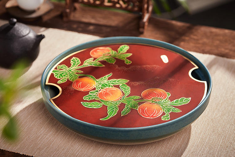 百年朱府铜艺图片大全,百年铜艺茶盘效果图