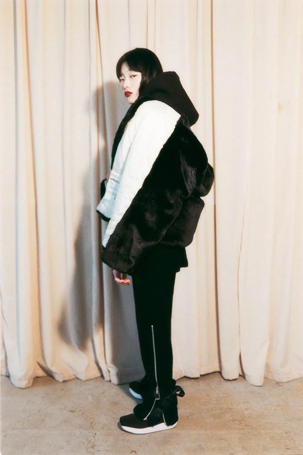 怕冷星人必备羽绒服,张天爱怕冷东北人