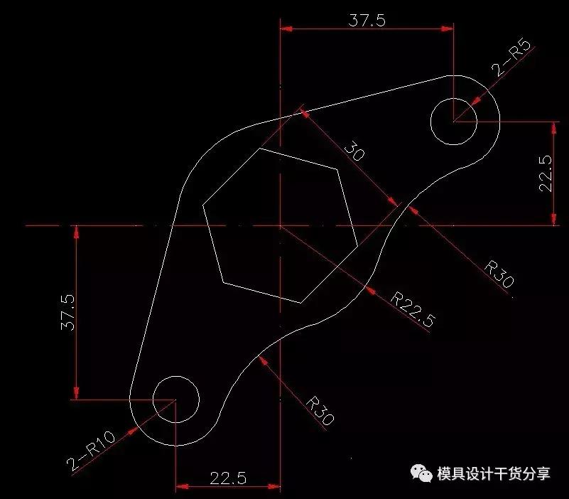 cad自学16个练习图,cad新手练习45张基础图室内设计