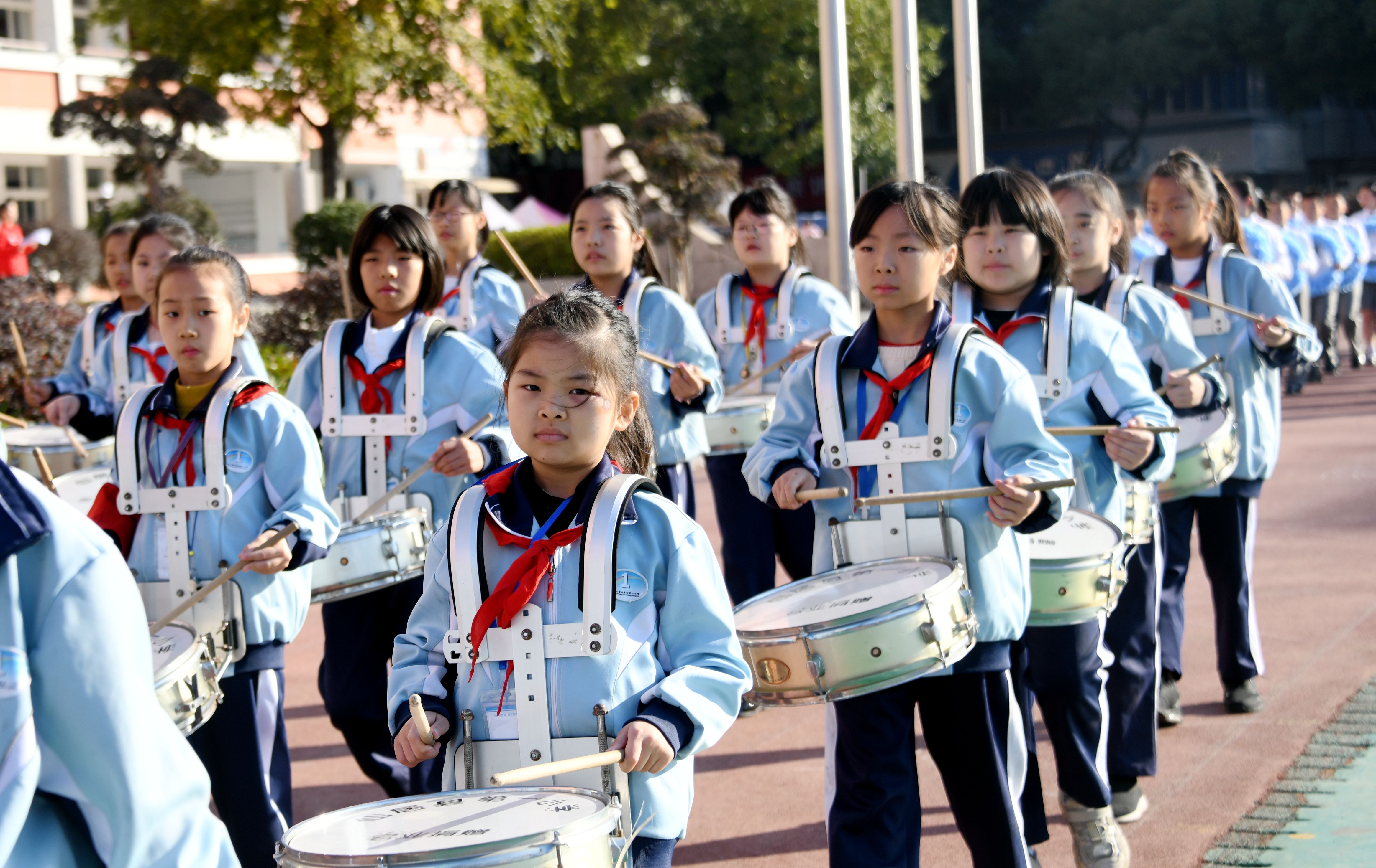 2016年仙居县中小学生运动会,学校运动会开幕式奇葩服装