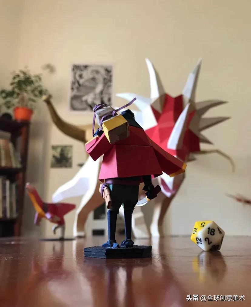 纸制立体恐龙模型,3d立体恐龙纸模型图纸图文