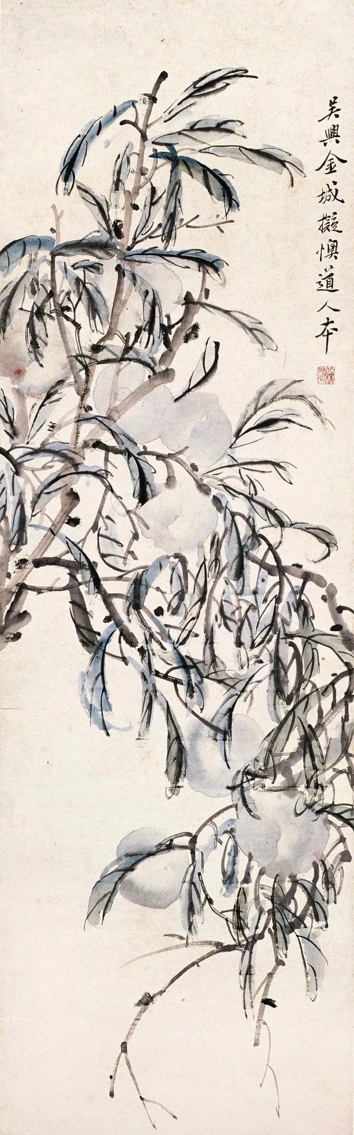 他45岁之前以临摹为主，46岁后创作即达高峰