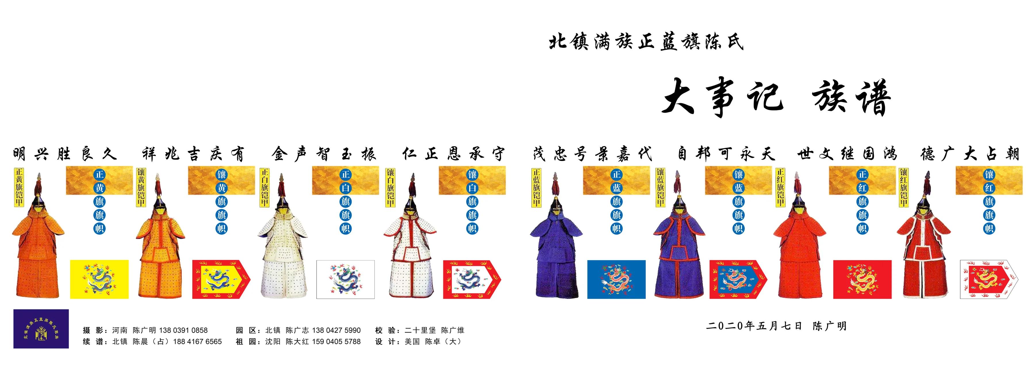 满族正蓝旗陈氏家谱,北镇满族正蓝旗陈氏族谱