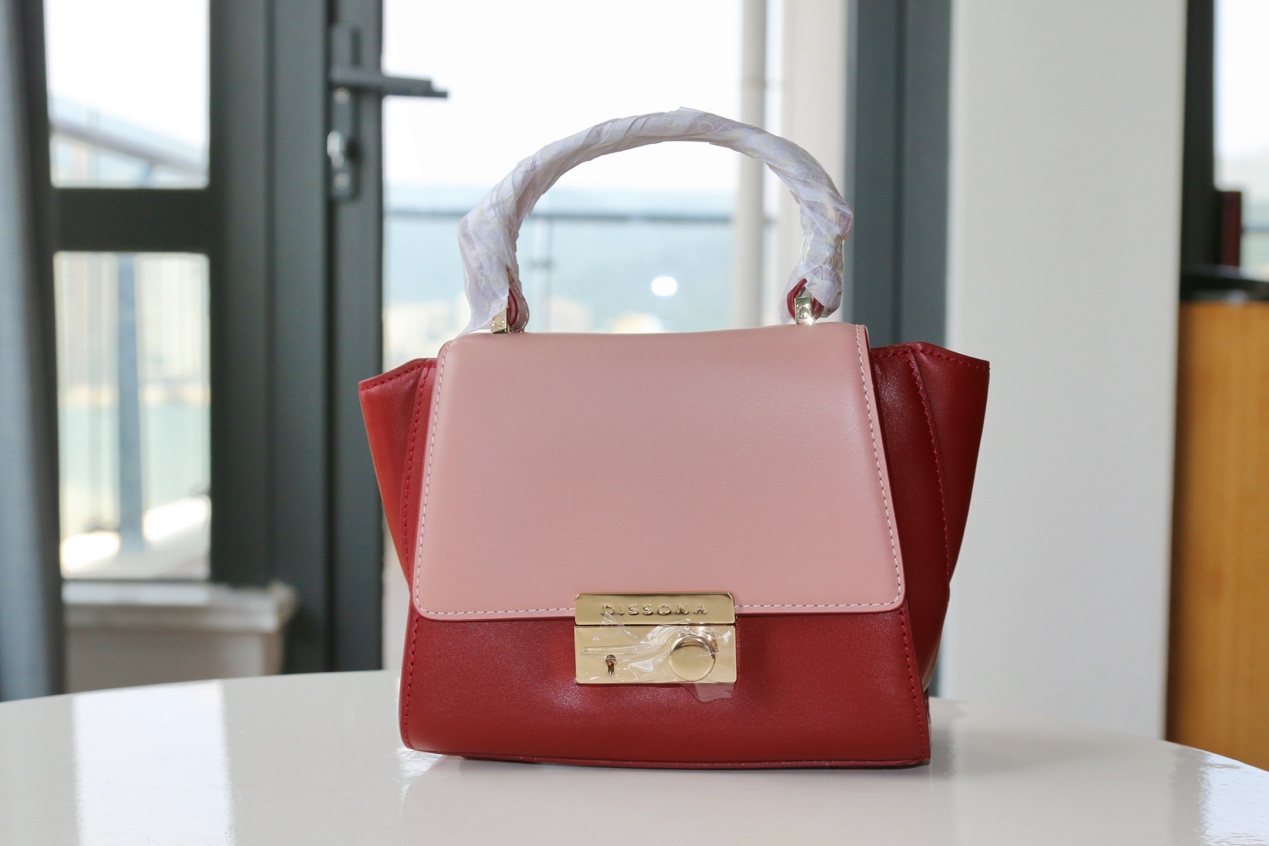 dissona高级感手提包,迪桑娜时尚牛皮手提包