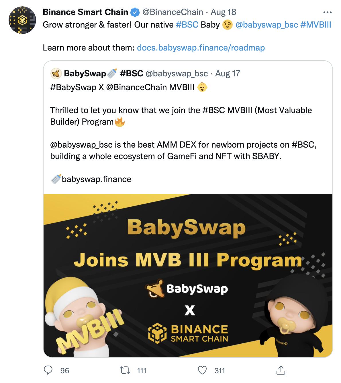 打破PancakeSwap的垄断，BabySwap正在成为更好的掘金乐园？