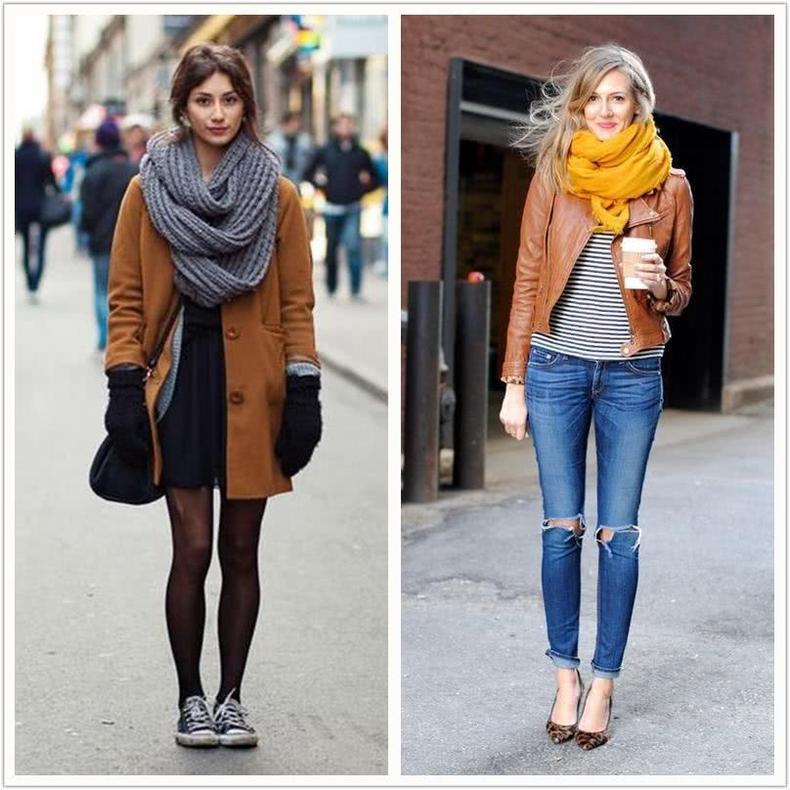 戴围巾最好看的方法学生党,戴围巾最好看的方法