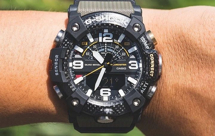 casio卡西欧手表男黑金gshock讲解,卡西欧gg-b100蓝牙连接都能做什么