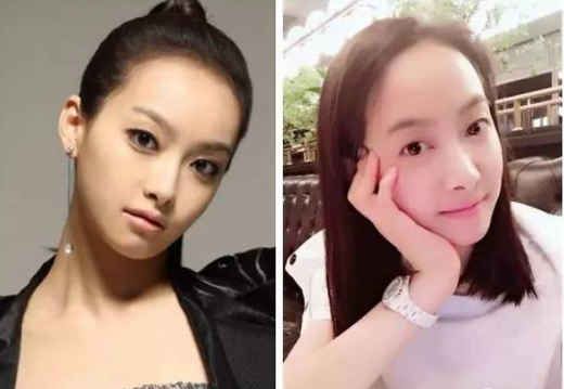 杨幂的高发际线,发际线秃的杨幂