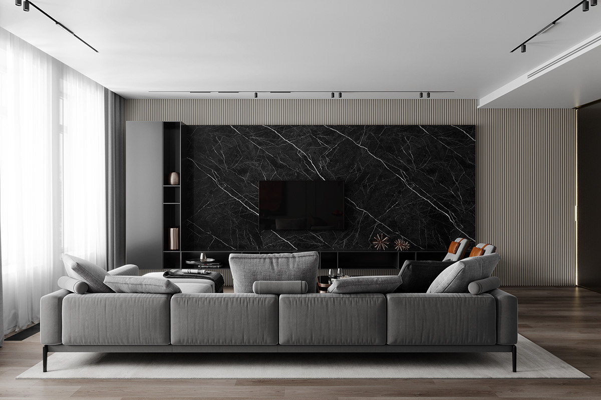 轻奢风格干净的空间,轻奢原木风装修高级感