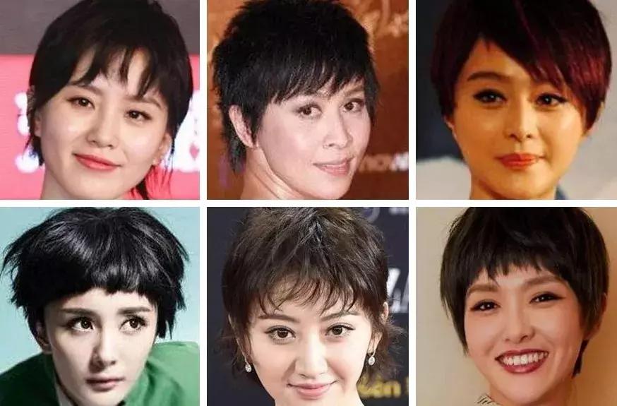 大脸宽脸剪短发好看吗,四十岁大脸女适合剪短发