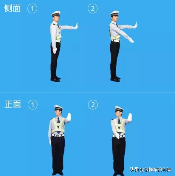 科目四全部答题技巧交警手势图,科目四交警手势答题技巧