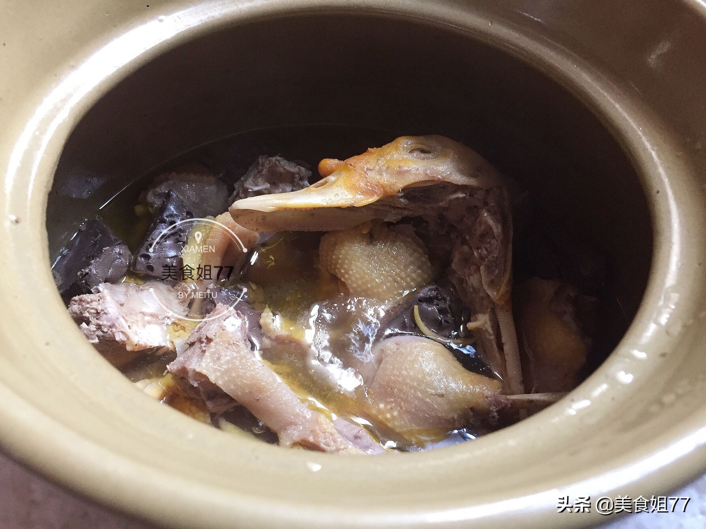 闽南炖鸭汤的做法,原汁炖鸭汤
