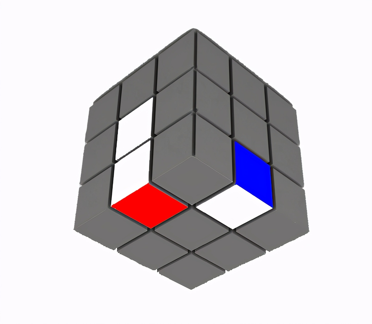 一个视频学会三阶魔方复原,桥式解法还原三阶魔方公式图