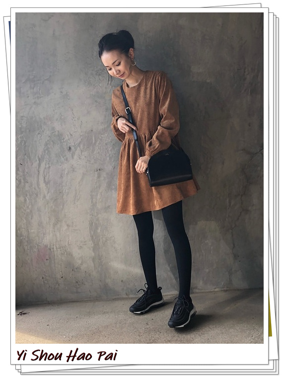 airmax配什么鞋好看,轻熟风搭配白色运动鞋