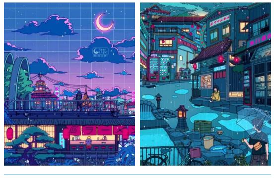 创意爱心插画素材,插画大全100张