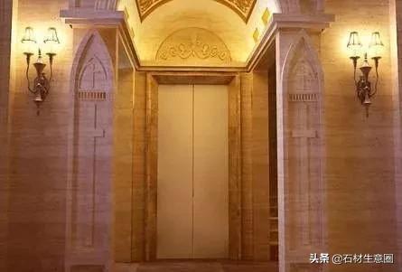 电梯门套石材图片大全,安装石材电梯门套报价
