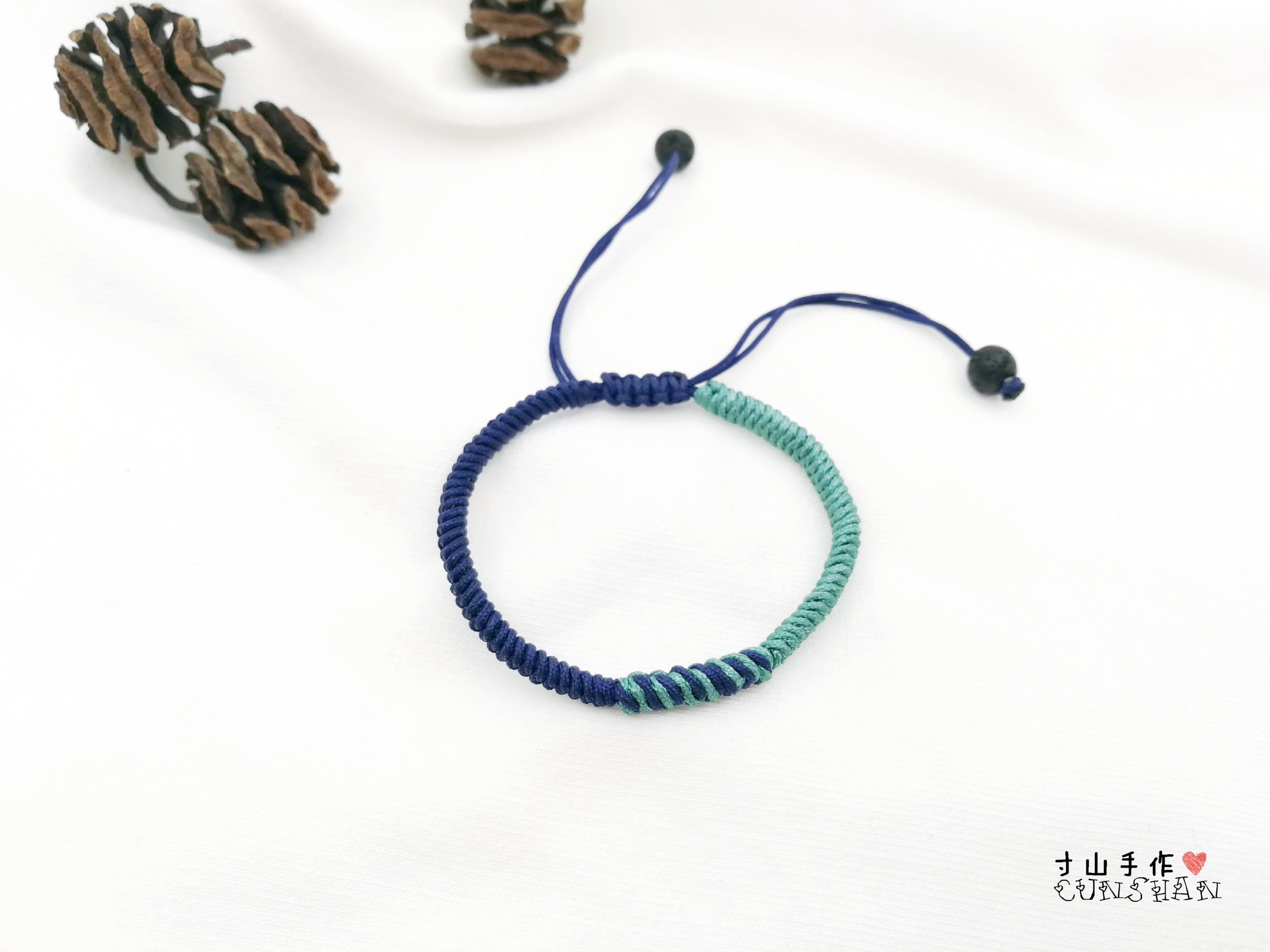 文玩手串的绳结怎么系,文玩手串绳子十字结打结方法