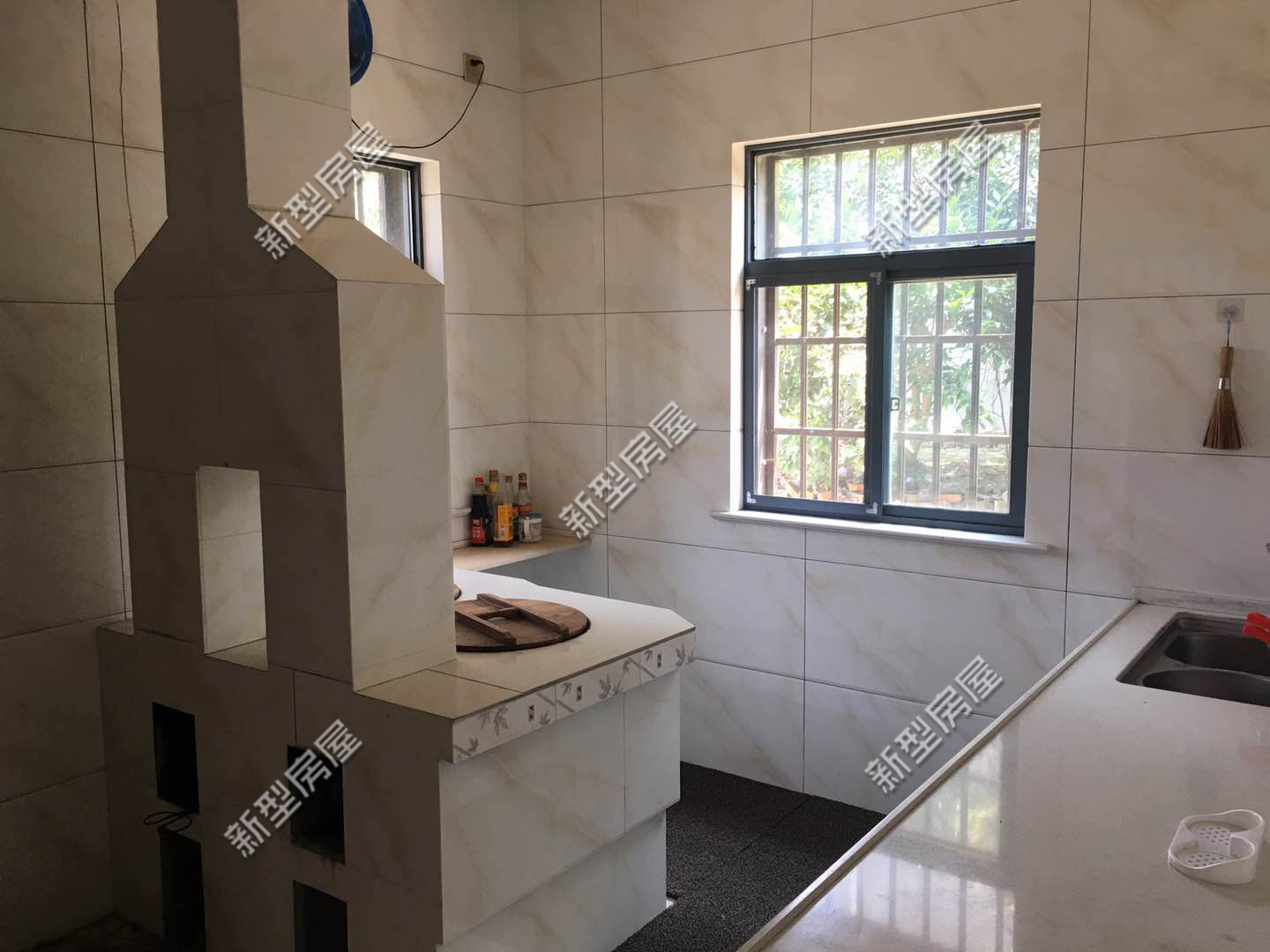 农村自建房柴火灶最佳方案,农村庭院柴火灶砌砖全过程