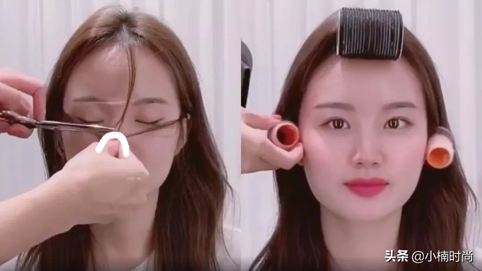 剪刘海教程自己剪八字刘海简单,剪刘海教程自己剪八字刘海学生党