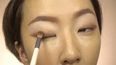 单眼皮狐狸眼妆画法日常,单眼皮大眼妆的画法步骤