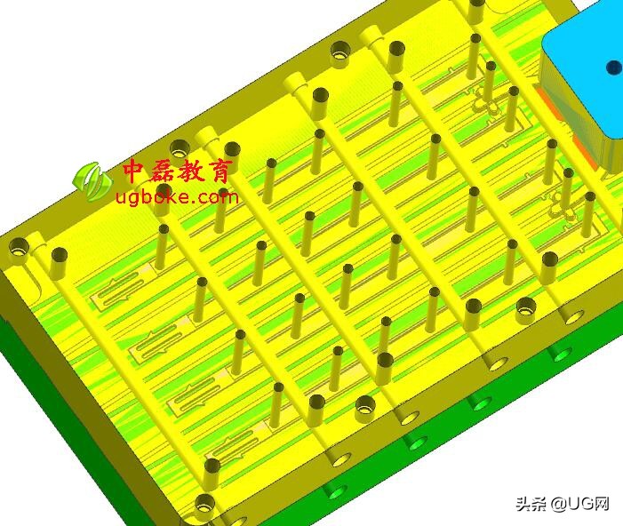塑料圆柱模具结构,塑料薄壁模具结构